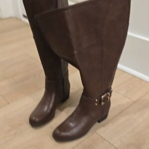 Unisa Brown Over the Knee Boots